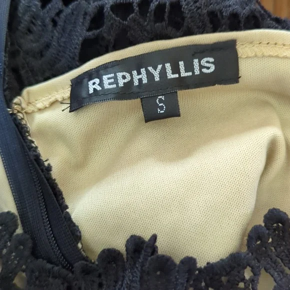 REPHYLLIS Women's Retro Floral Lace Vintage Maxi Formal Dress Size Small - Picture 2 of 6